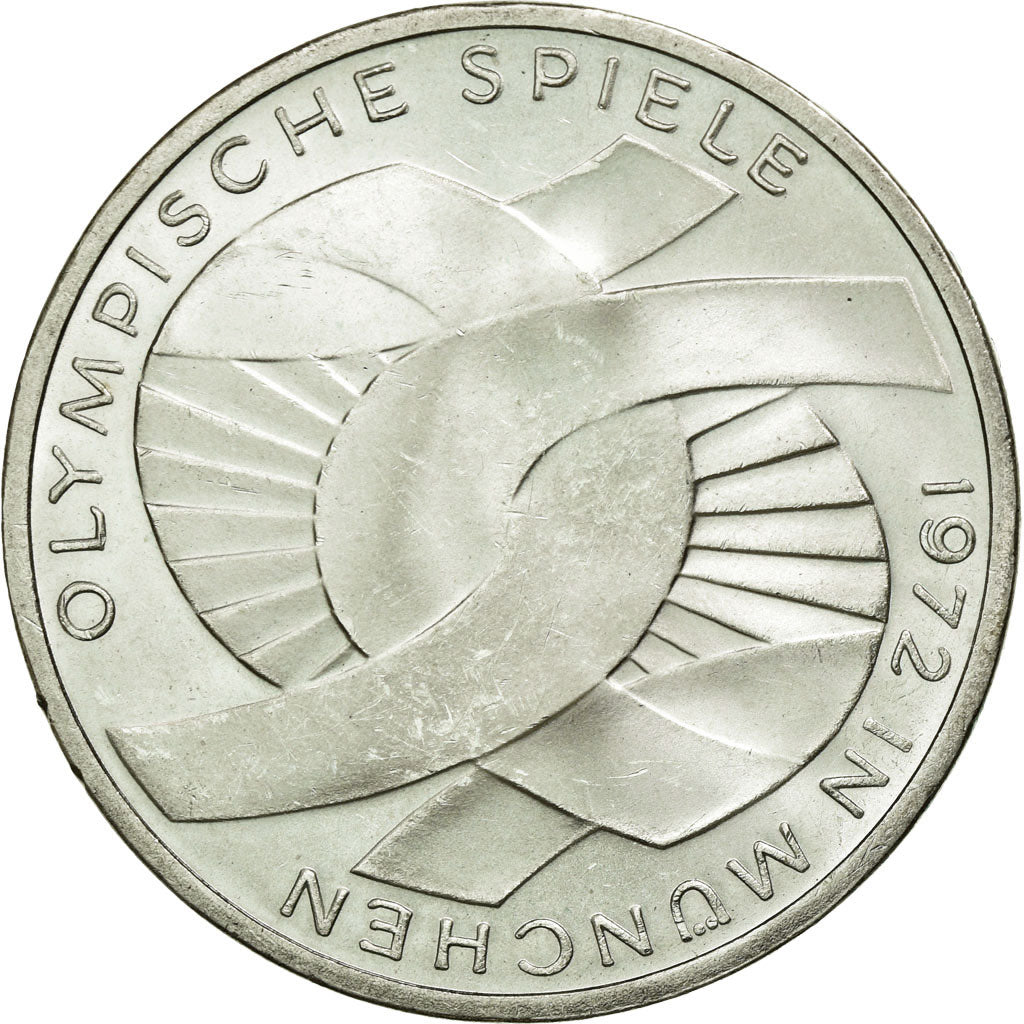 Coin, GERMANY - FEDERAL REPUBLIC, 10 Mark, 1972, Stuttgart, MS(60-62), Silver