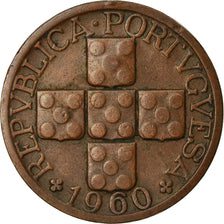 Coin, Portugal, 20 Centavos, 1960, EF(40-45), Bronze, KM:584