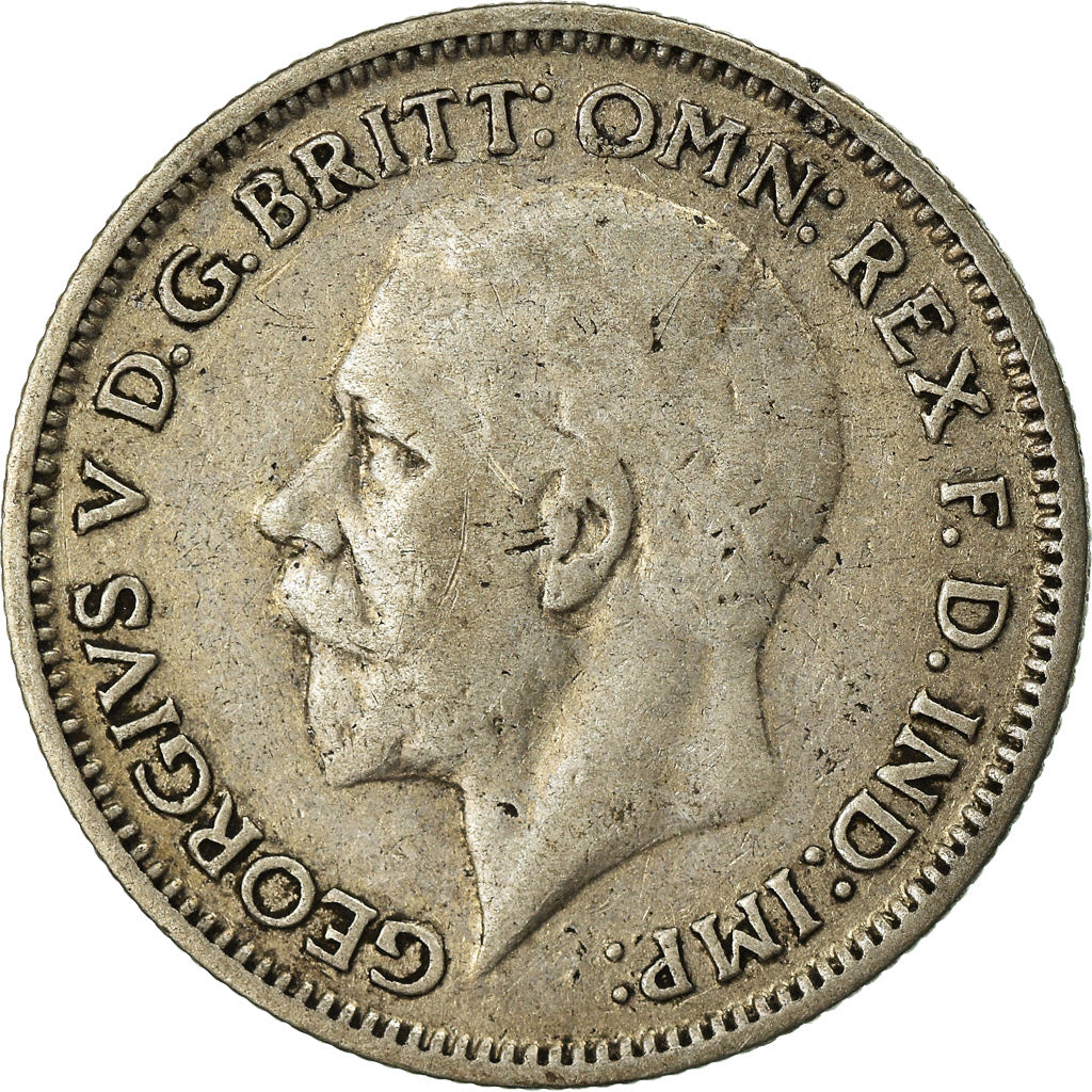 Münze, Großbritannien, George V, 6 Pence, 1931, S+, Silber, KM:832