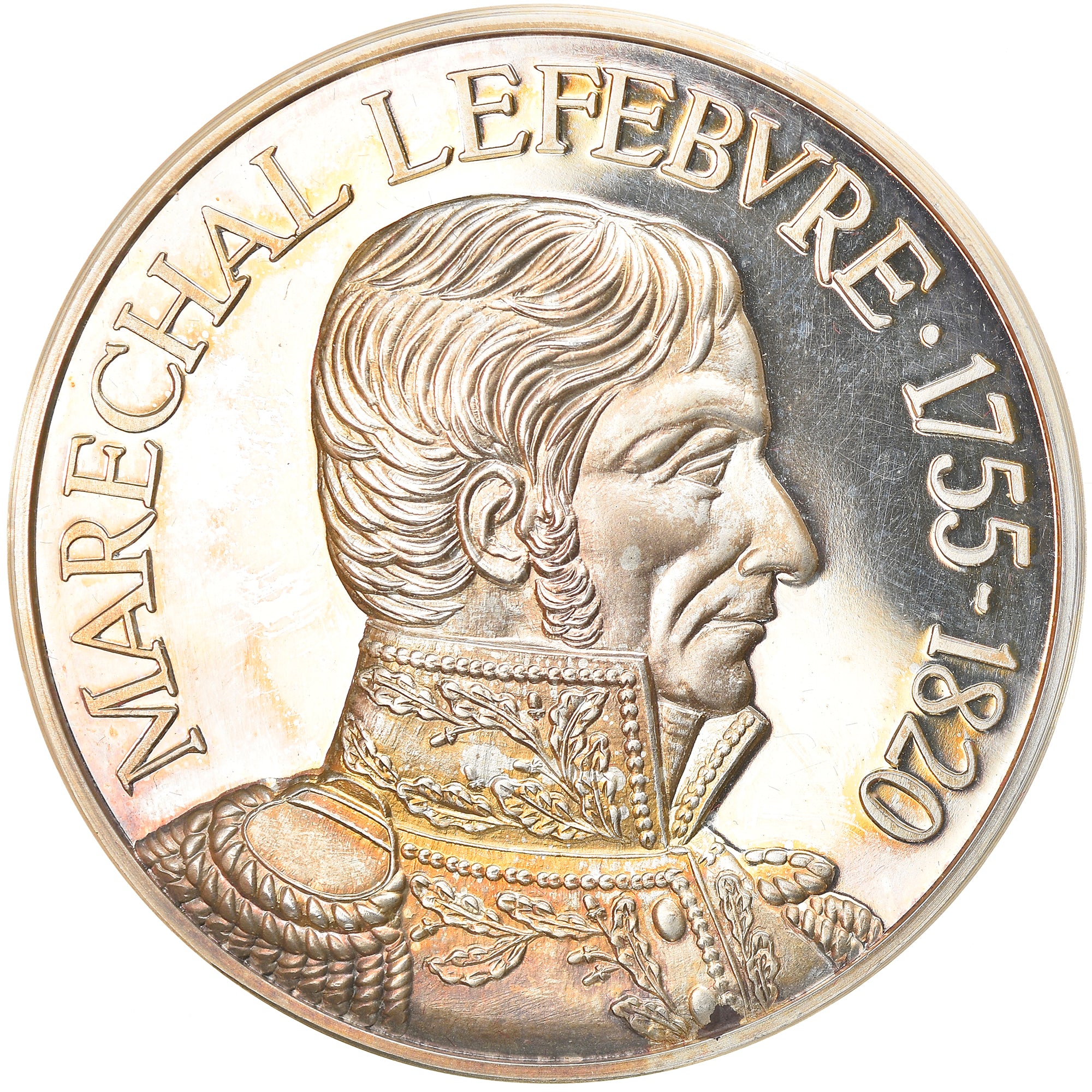 France, Medal, Napoléon Ier, Maréchal Lefebvre, History, 1976, MS(65-70)