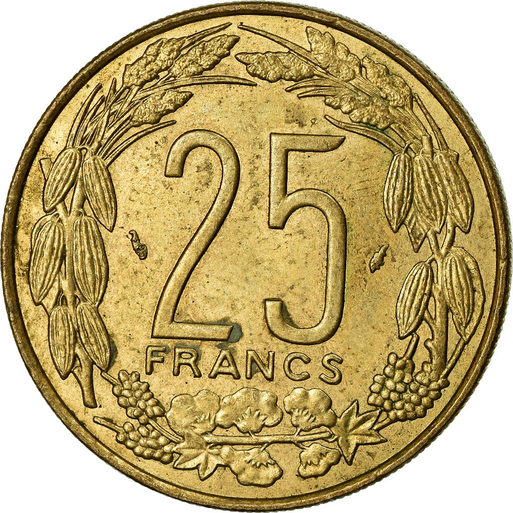 Moeda, Estados da África Central, 25 Francs, 1975, Paris, EF(40-45)
