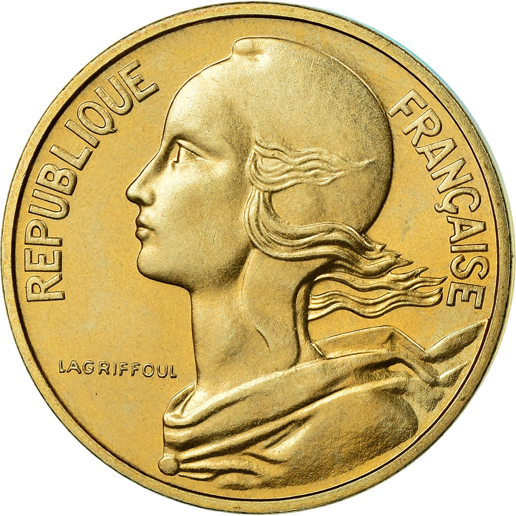 Munten, Frankrijk, Marianne, 10 Centimes, 1976, Paris, FDC, FDC