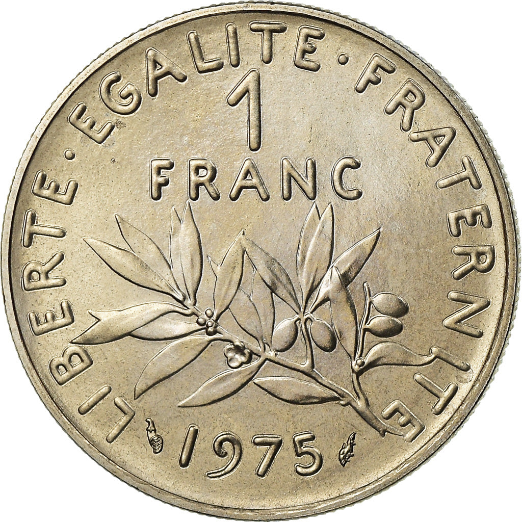 Monnaie, France, Semeuse, Franc, 1975, Paris, FDC, FDC, Nickel, Gadoury:474