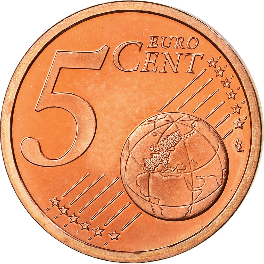 Francia, 5 Euro Cent, 2003, BE, FDC, Acciaio placcato rame, KM:1284