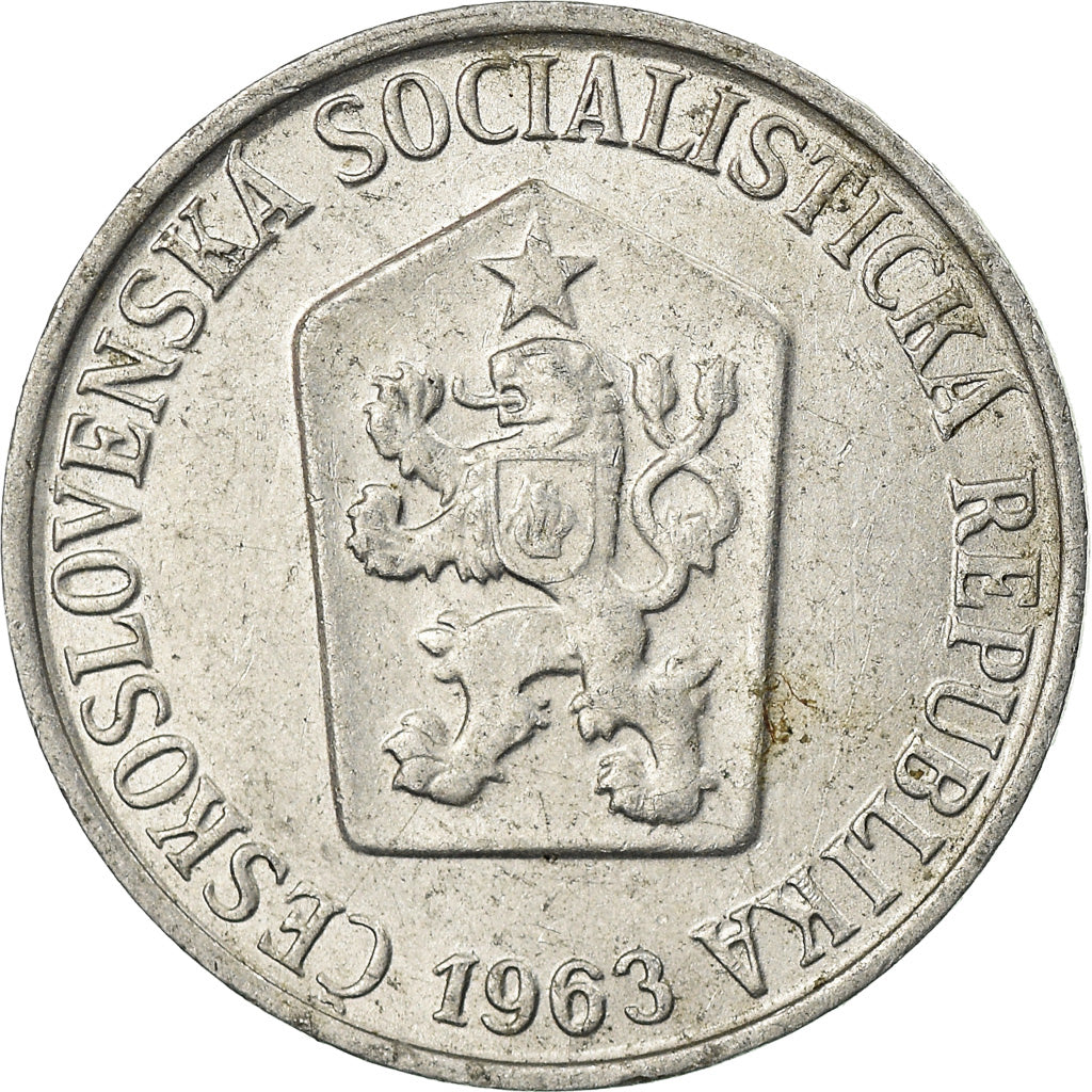Moneda, Checoslovaquia, 5 Haleru, 1963, MBC, Aluminio, KM:53