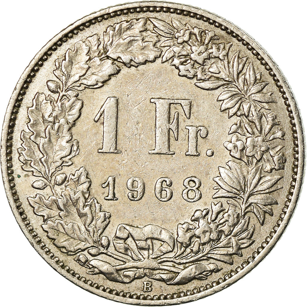 Monnaie, Suisse, Franc, 1968, Bern, TTB+, Copper-nickel, KM:24a.1