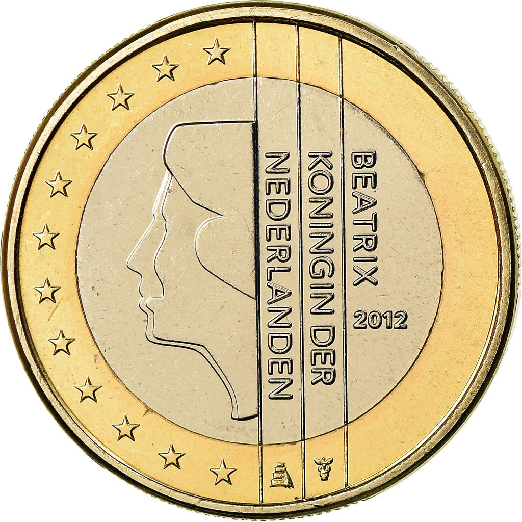 Niederlande, Euro, 2012, BU, STGL, Bi-Metallic, KM:271