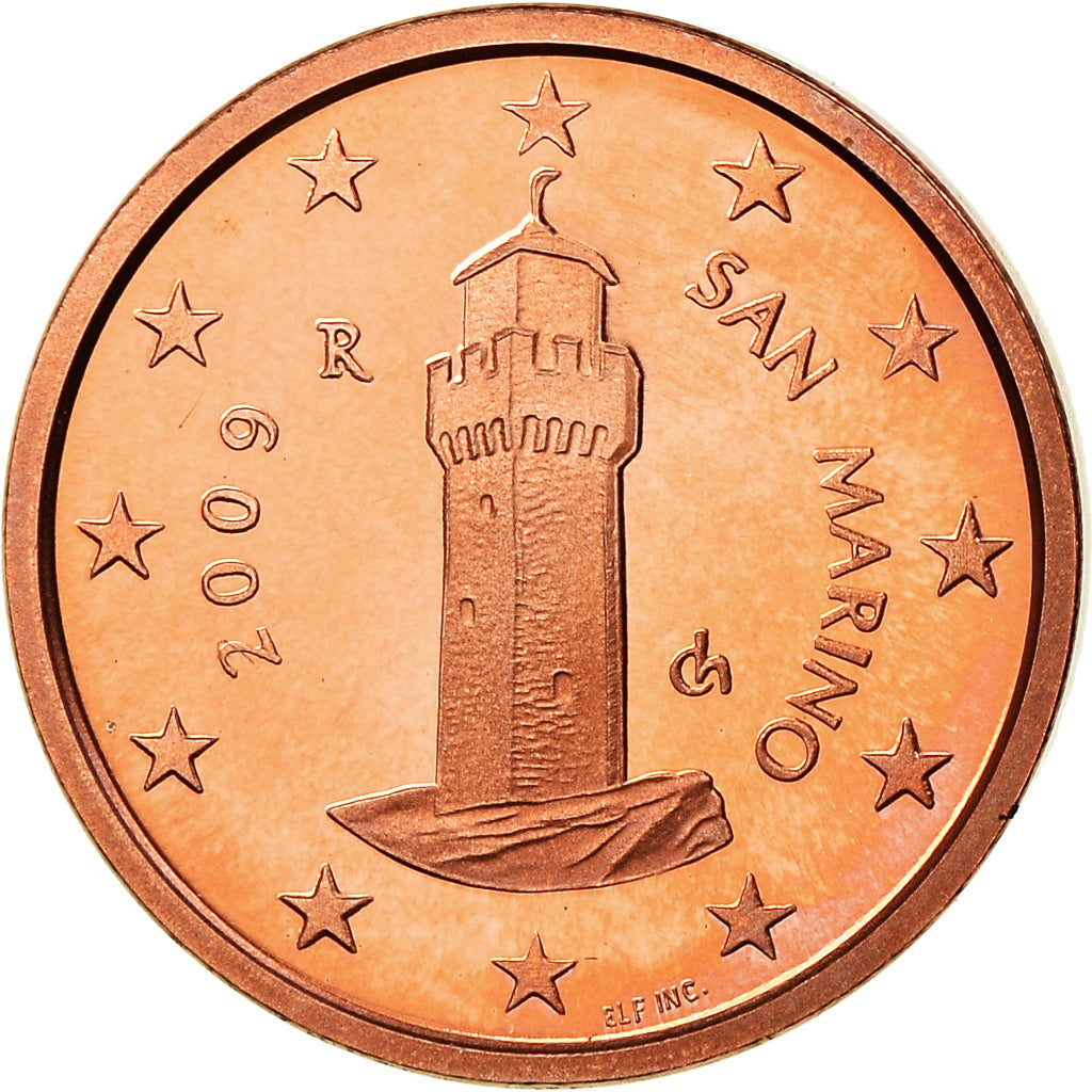 San Marino, Euro Cent, 2009, BE, FDC, Copper Plated Steel, KM:440