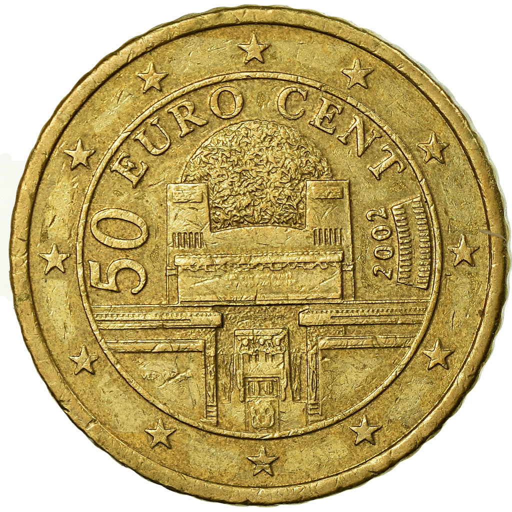 Oostenrijk, 50 Euro Cent, 2002, ZF, Tin, KM:3087