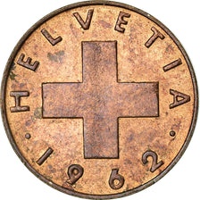 Coin, Switzerland, Rappen, 1962, Bern, VF(30-35), Bronze, KM:46