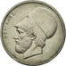 Moneda, Grecia, 20 Drachmai, 1976, MBC+, Cobre - níquel, KM:120
