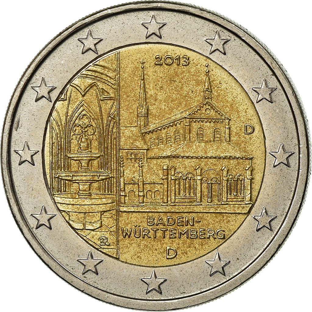 Deutschland, 2 Euro, Baden-Wurttemberg, 2013, S+, Bi-Metallic