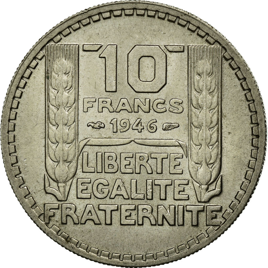 Monnaie, France, Turin, 10 Francs, 1946, SUP, Copper-nickel, KM:908.1