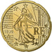 France, 20 Euro Cent, 1999, BE, MS(65-70), Brass, KM:1286