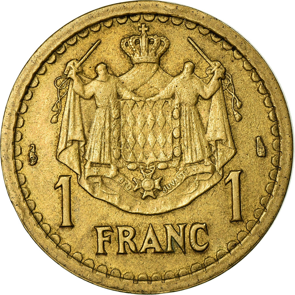 Moneta, Monaco, Louis II, Franc, 1943, BB, Alluminio-bronzo, KM:120A