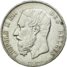 Monnaie, Belgique, Leopold II, 5 Francs, 5 Frank, 1876, TTB+, Argent, KM:24