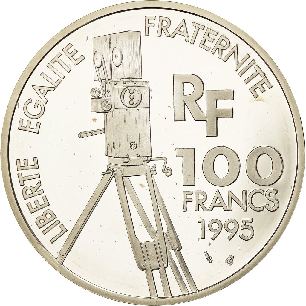 Munten, Frankrijk, 100 Francs, 1995, BE, FDC, Zilver, KM:1072, Gadoury:C102