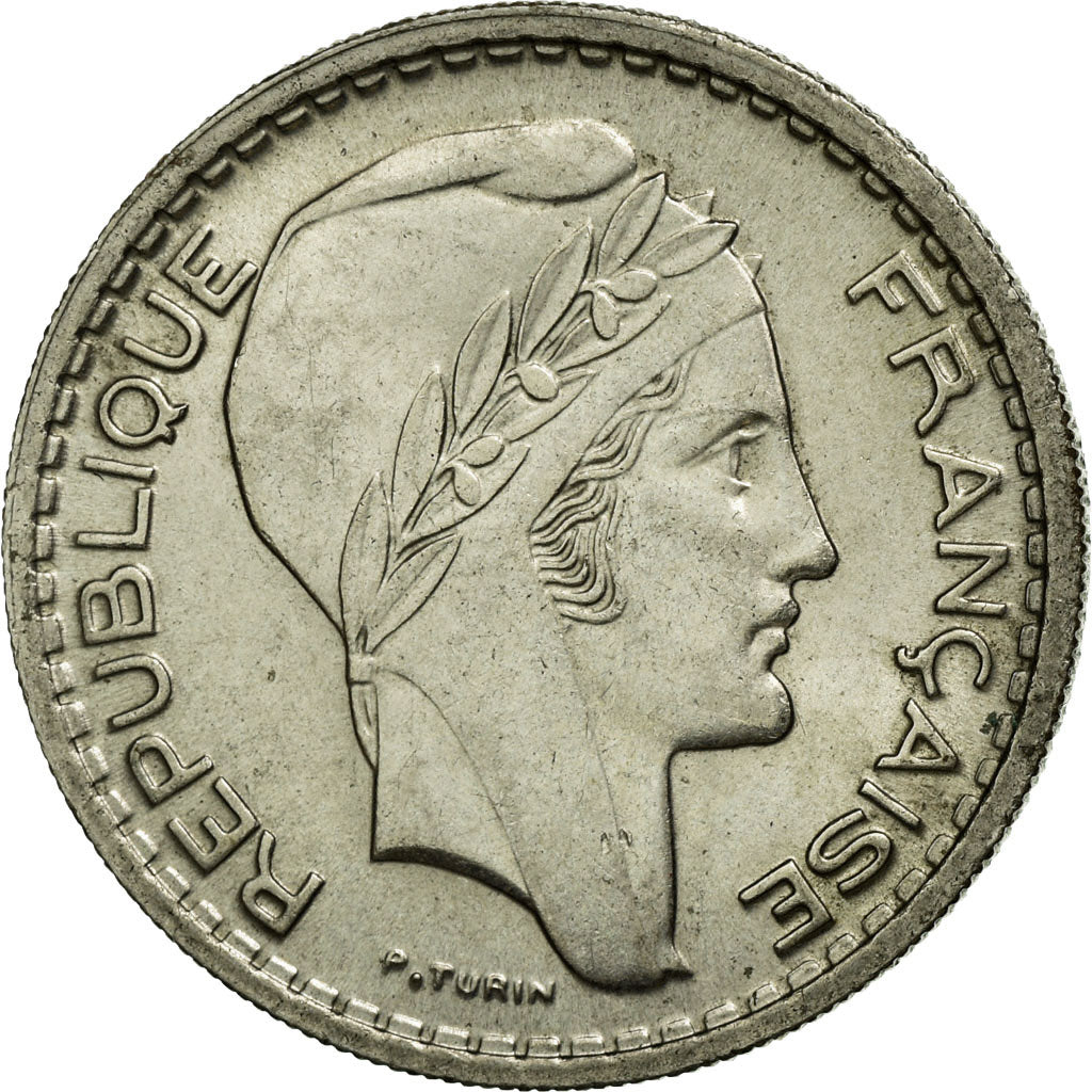 Moneta, Francja, Turin, 10 Francs, 1948, Paris, AU(55-58), Miedź-Nikiel