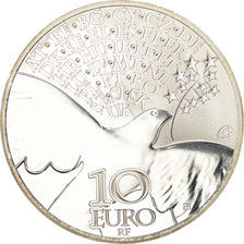 França, 10 Euro, Europa, 2015, Proof, MS(65-70), Prata, Gadoury:EU736