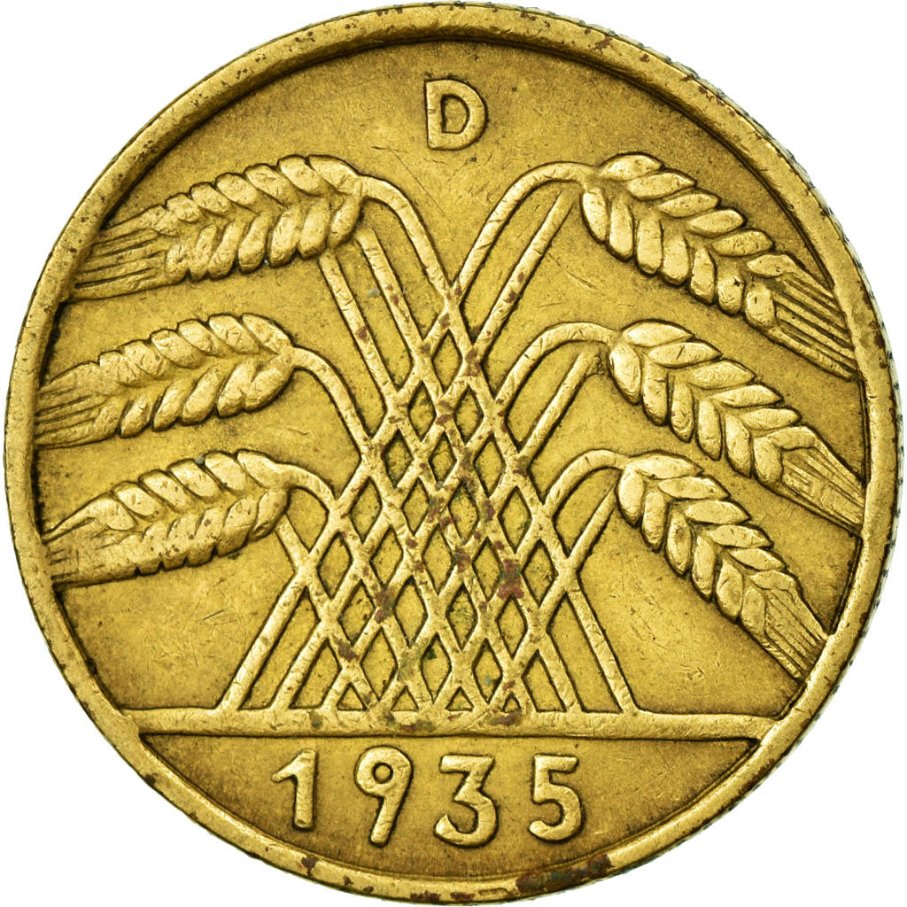 Coin, GERMANY, WEIMAR REPUBLIC, 10 Reichspfennig, 1934, Munich, EF(40-45)