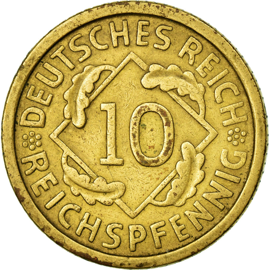 Coin, GERMANY, WEIMAR REPUBLIC, 10 Reichspfennig, 1934, Munich, EF(40-45)