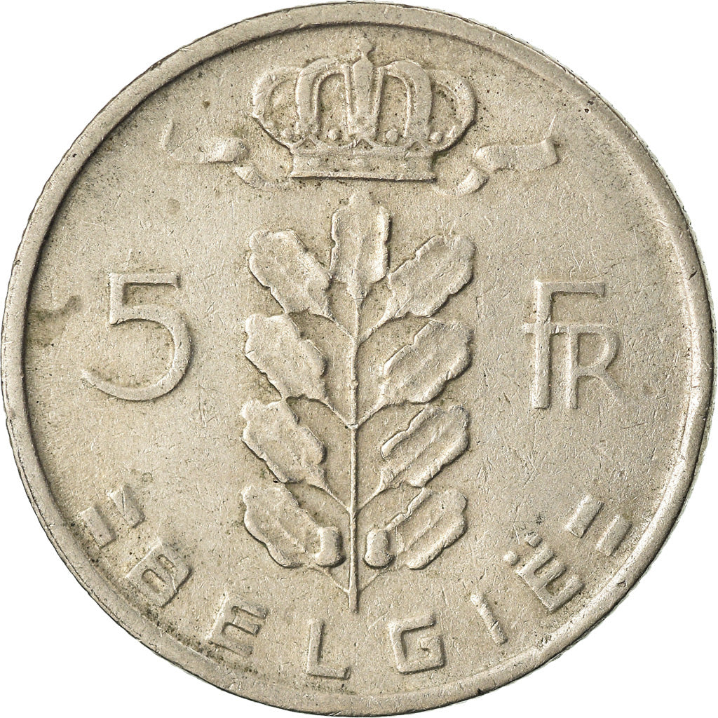 Coin, Belgium, 5 Francs, 5 Frank, 1969, VF(30-35), Copper-nickel, KM:135.1