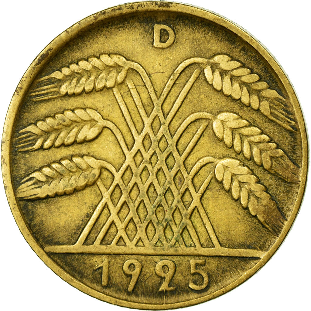 Coin, GERMANY, WEIMAR REPUBLIC, 10 Reichspfennig, 1925, Munich, EF(40-45)