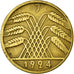 Moneta, NIEMCY, REP. WEIMARSKA, 10 Reichspfennig, 1924, Hamburg, EF(40-45)