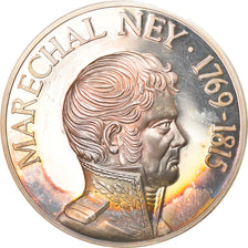 France, Medal, Napoléon Ier, Maréchal Ney, History, 1976, MS(65-70), Silver