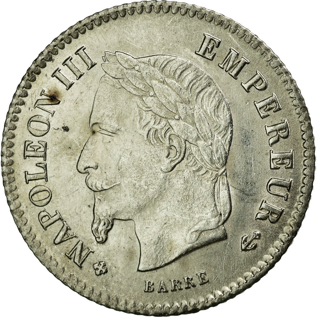 Moneta, Francia, Napoleon III, Napoléon III, 20 Centimes, 1867, Strasbourg