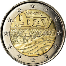 Frankreich, 2 Euro, D-Day, 2014, KM 2174, UNZ, Bi-Metallic, Gadoury:18