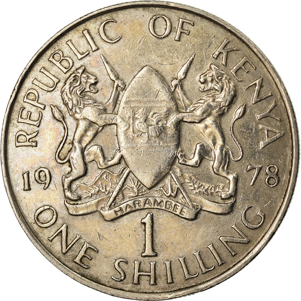 Moneda, Kenia, Shilling, 1978, MBC+, Cobre - níquel, KM:14