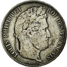 Coin, France, Louis-Philippe, 5 Francs, 1833, Paris, VF(30-35), Silver