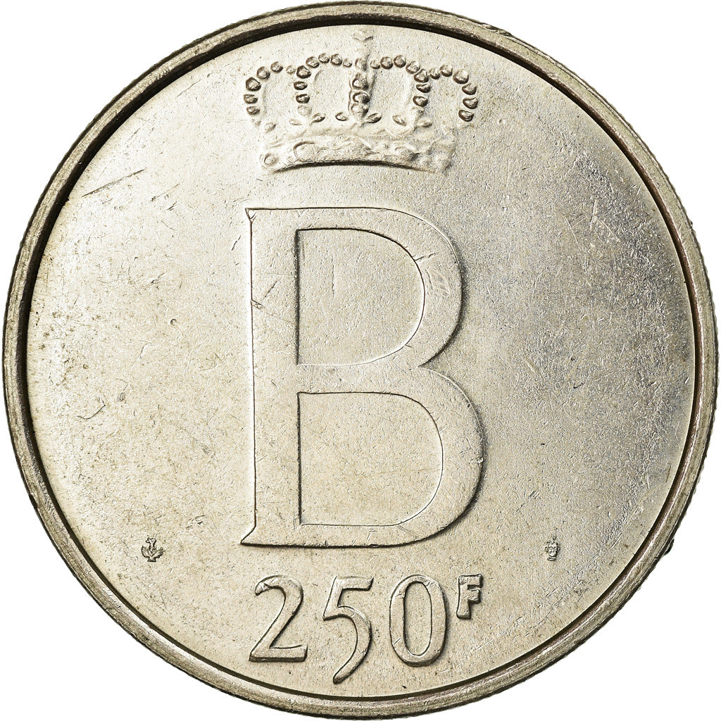 Moneta, Belgio, 250 Francs, 250 Frank, 1976, BB+, Argento, KM:157.1