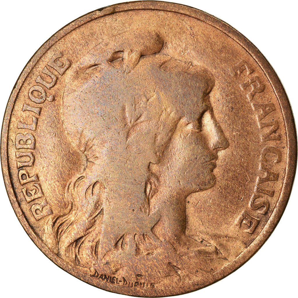 Moneta, Francja, Dupuis, 10 Centimes, 1902, Paris, VF(20-25), Bronze, KM:843