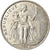 Coin, New Caledonia, 5 Francs, 1986, Paris, EF(40-45), Aluminum, KM:16
