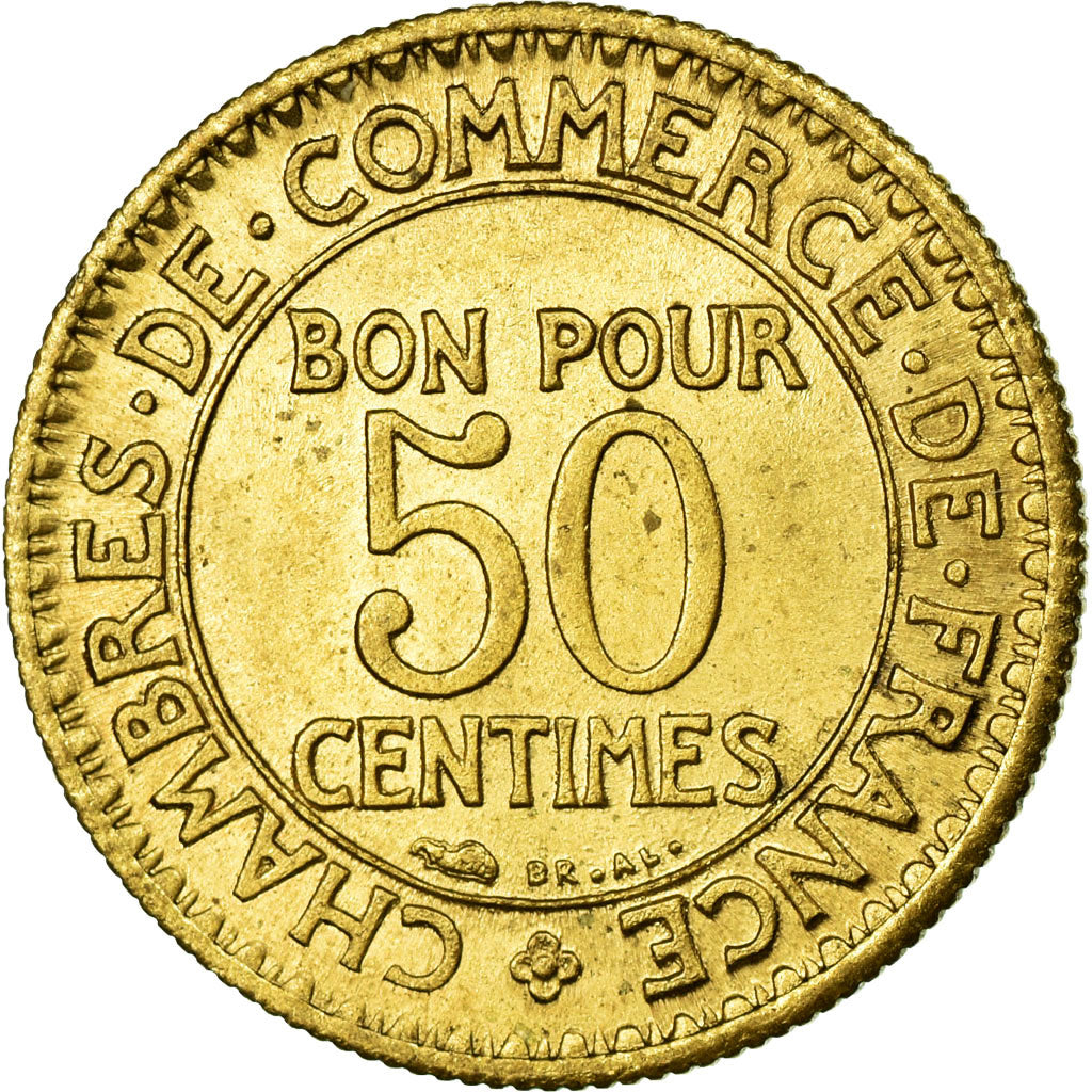 Coin, France, Chambre de commerce, 50 Centimes, 1922, MS(65-70)