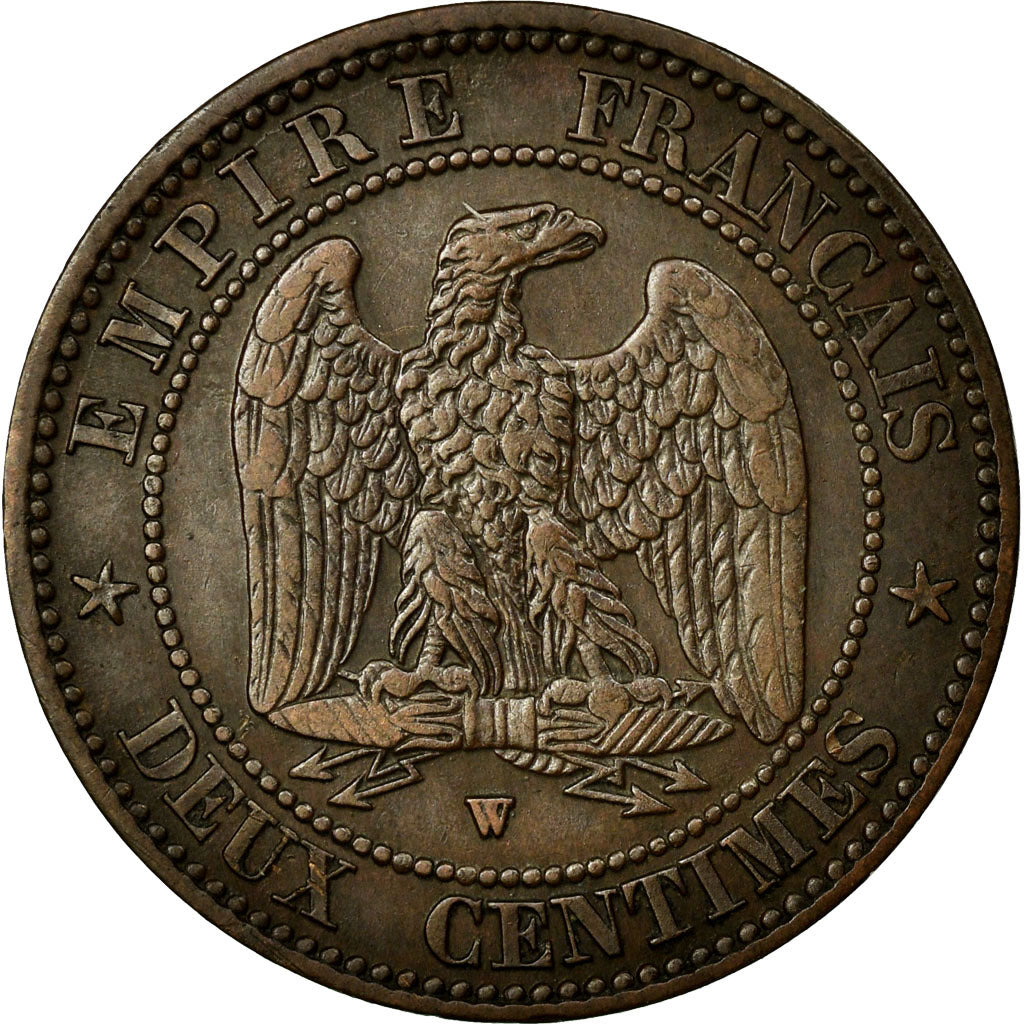 Monnaie, France, Napoleon III, Napoléon III, 2 Centimes, 1855, Lille, TTB