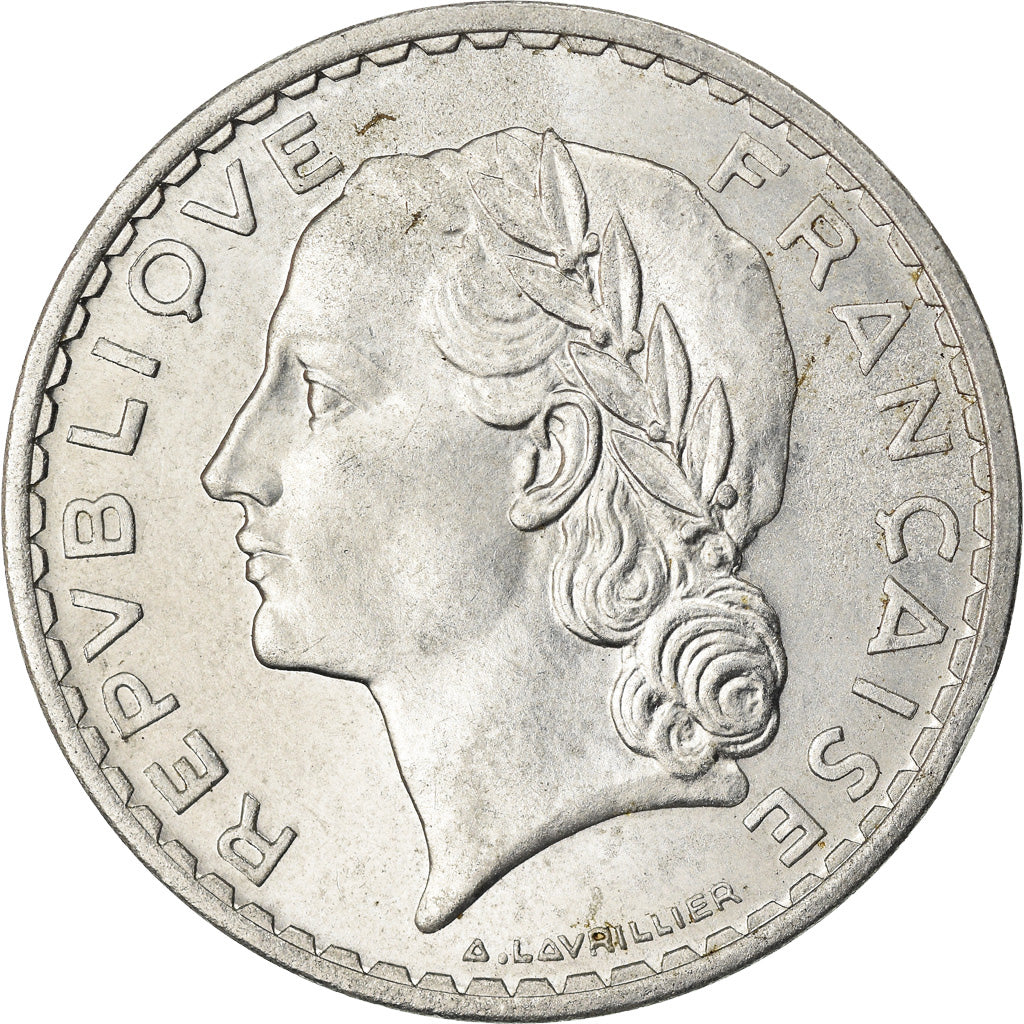 Coin, France, Lavrillier, 5 Francs, 1949, Beaumont - Le Roger, AU(55-58)