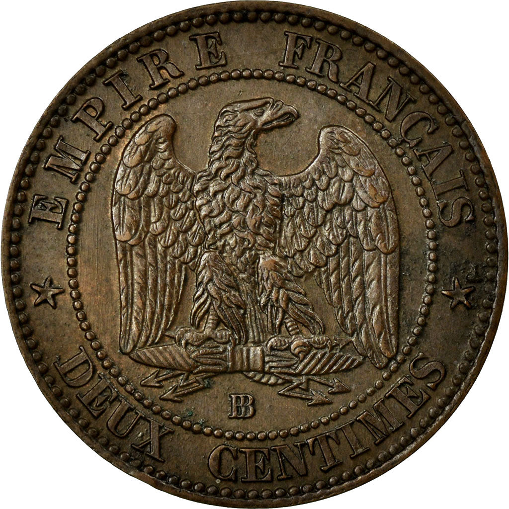 Coin, France, Napoleon III, Napoléon III, 2 Centimes, 1862, Strasbourg