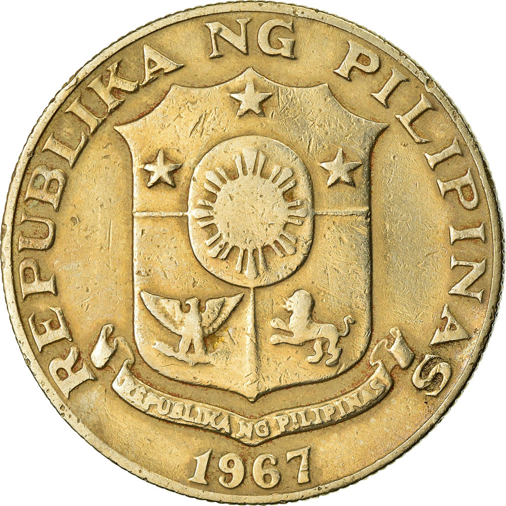 Moeda, Filipinas, 50 Sentimos, 1967, EF(40-45), Cobre-Níquel-Zinco, KM:200