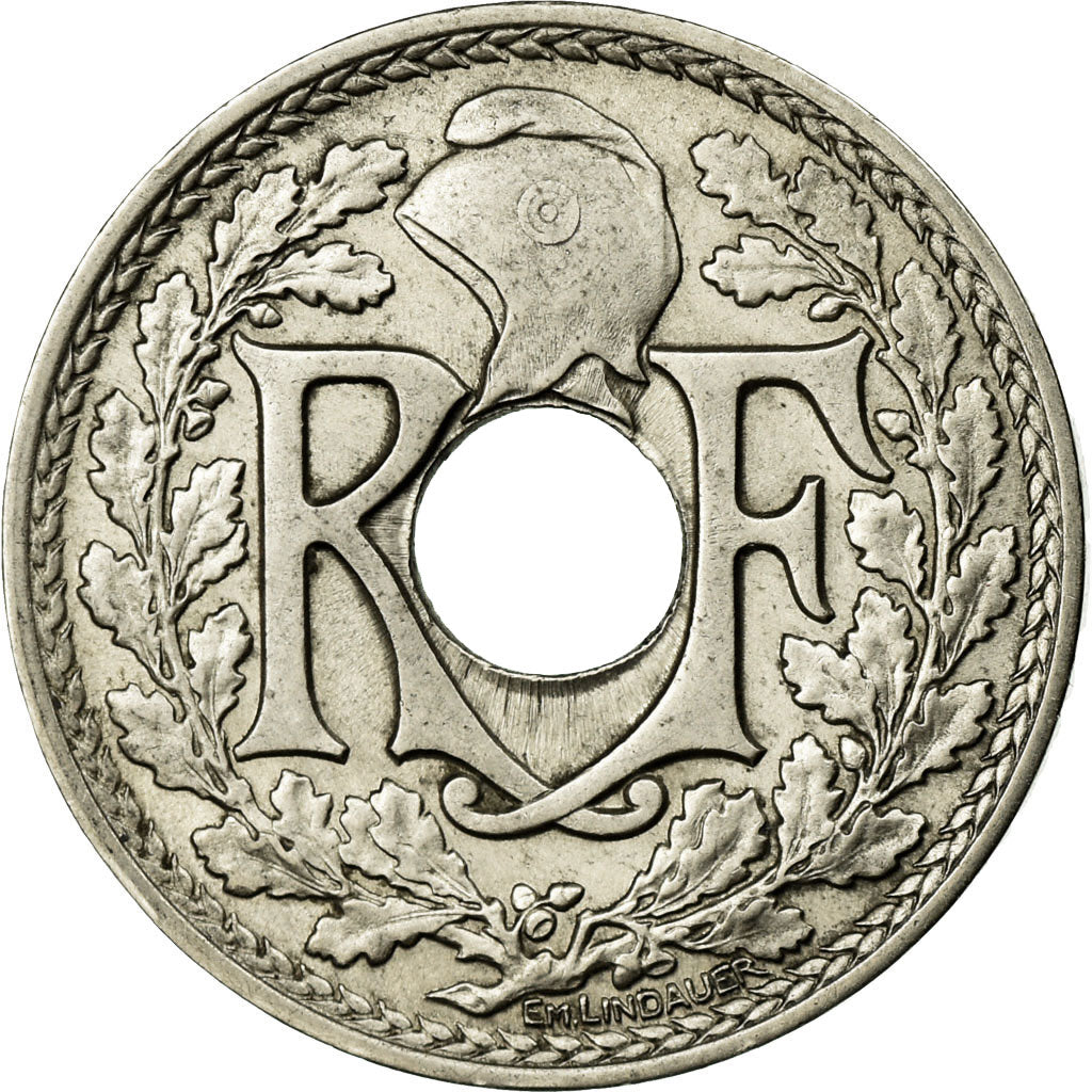 Moneta, Francia, Lindauer, 25 Centimes, 1917, SPL-, Nichel, KM:867, Gadoury:379