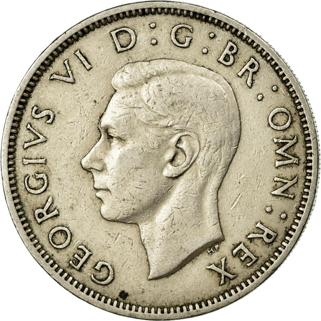 Moneta, Gran Bretagna, George VI, Florin, Two Shillings, 1951, BB, Rame-nichel