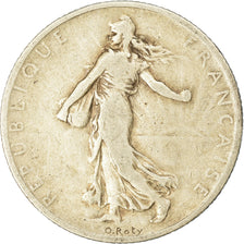 Moeda, França, Semeuse, 2 Francs, 1901, Paris, VF(20-25), Prata, KM:845.1