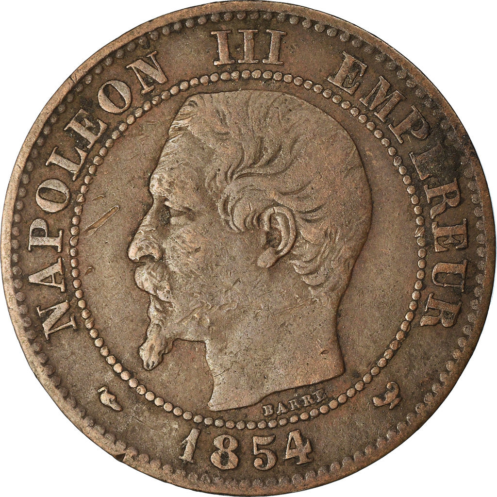 Moneta, Francia, Napoleon III, Napoléon III, 2 Centimes, 1854, Lille, BB