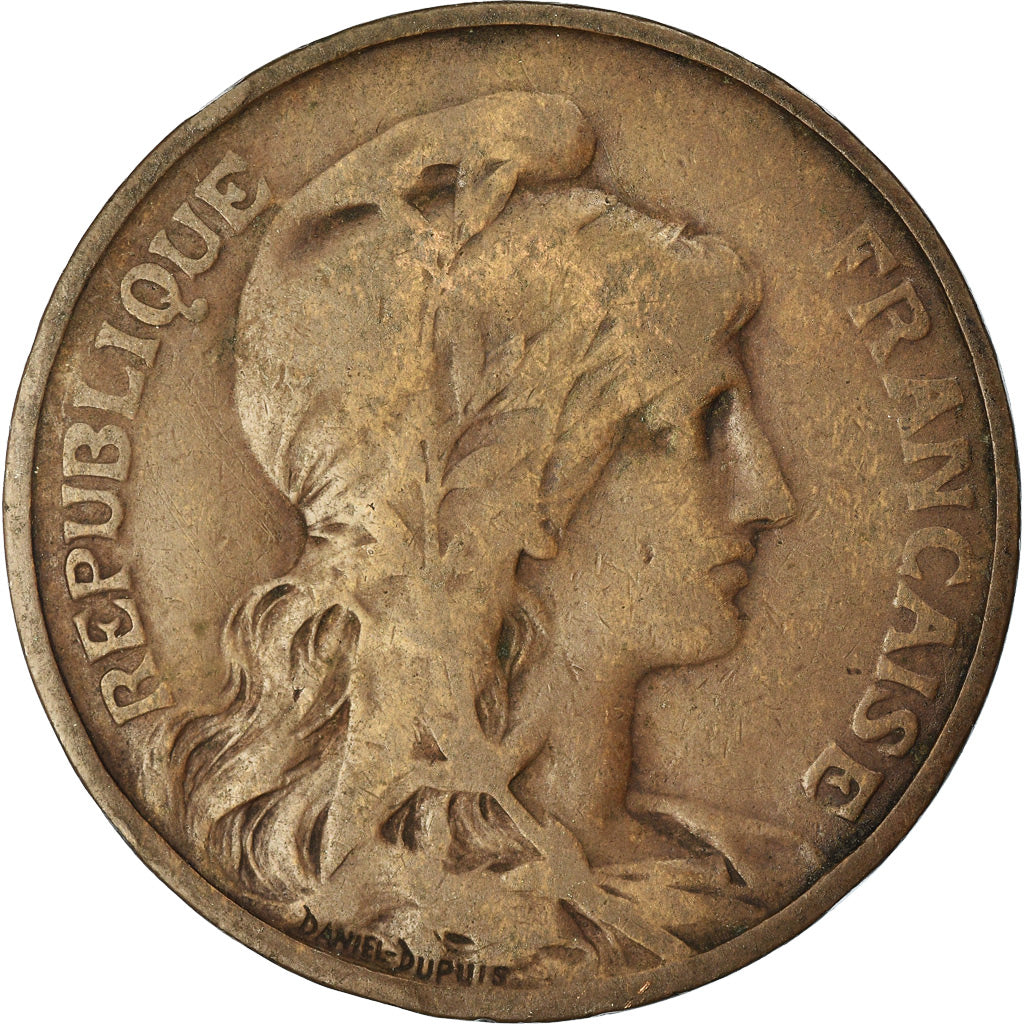 Moneda, Francia, Dupuis, 10 Centimes, 1900, Paris, BC+, Bronce, KM:843