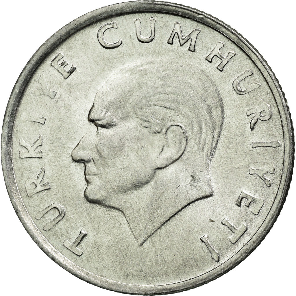 Coin, Turkey, 10 Lira, 1987, MS(60-62), Aluminum, KM:964