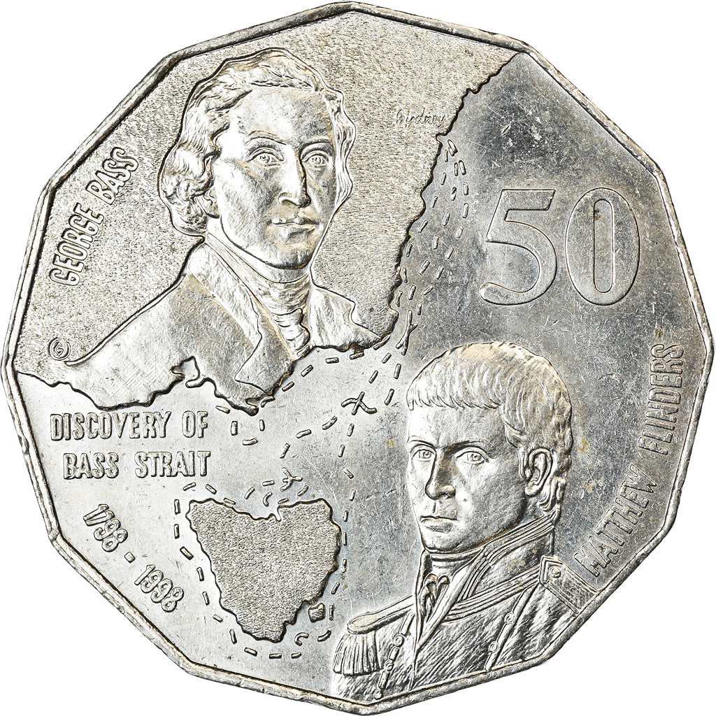 Munten, Australië, Elizabeth II, 50 Cents, 1998, ZF, Copper-nickel, KM:364
