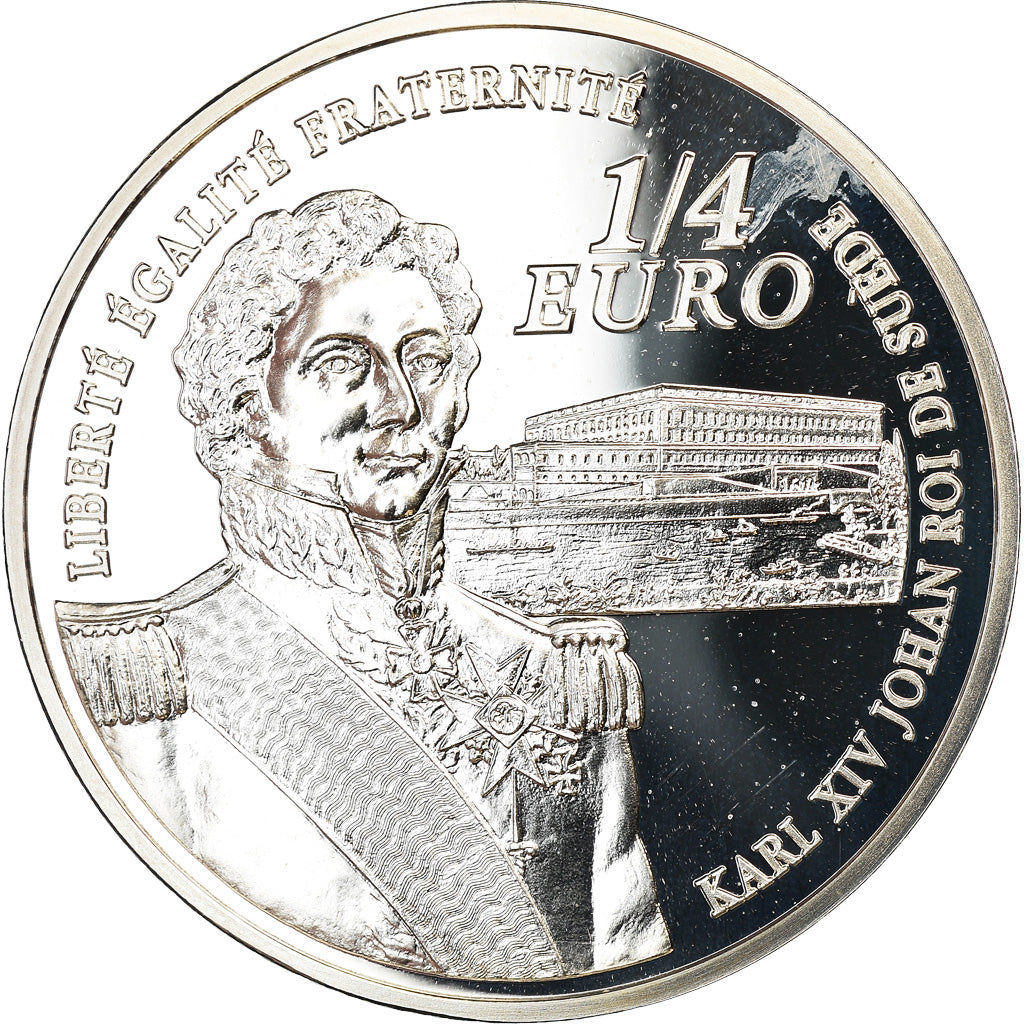 Francia, 1/4 Euro, Bernadotte, 2006, BE, FDC, Argento, KM:1445