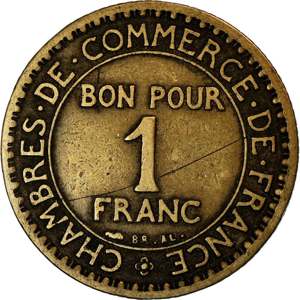 Münze, Frankreich, Chambre de commerce, Franc, 1920, Paris, S+